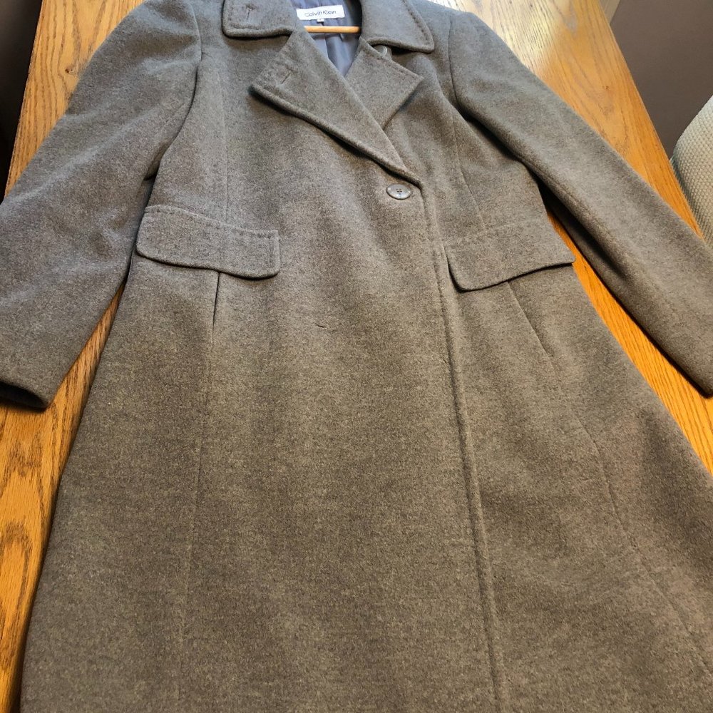 Calvin Klein Gray peacoat